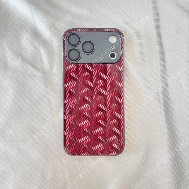 Matte Glass Finish Case for Iphone 17 Pro Max & 16 High-End Feel Unique Design Scratch Protection Snug Fit Easy Access Compatible with Iphone 17 Pro Max & Iphone 16 Unique Glass Pattern