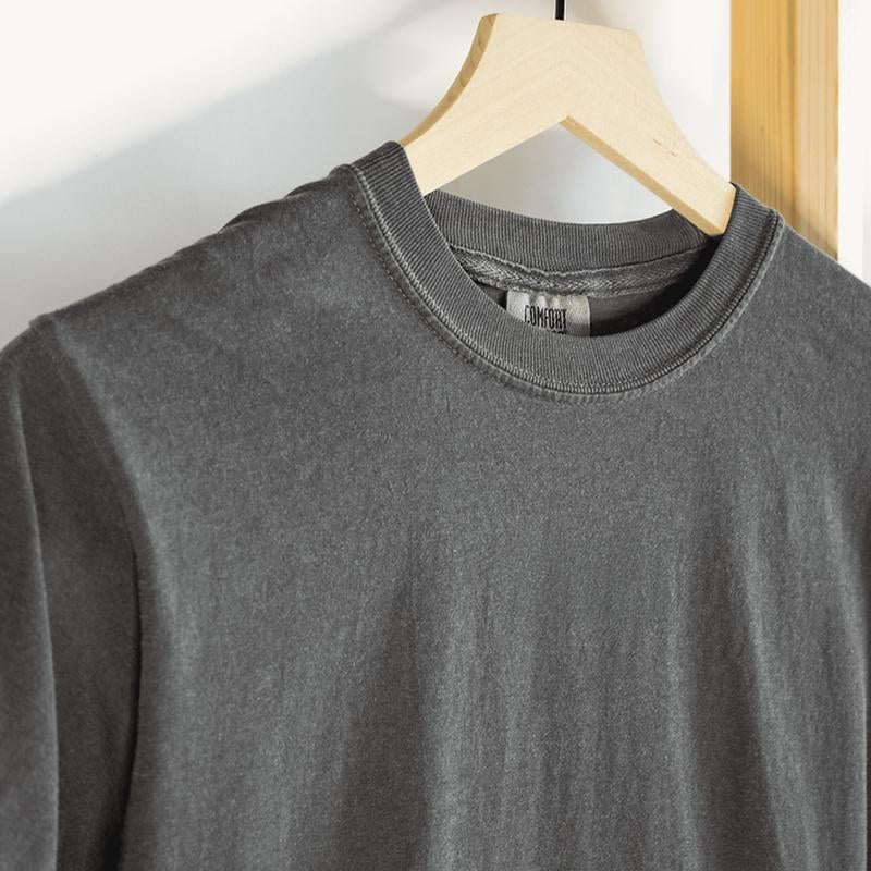 Cozy Walk for Peace Monk Shirt with Peace Walking Monks and Aloka Dog Motif - Comfort Colors Pigment Dyed Sweatshirt, Buddhist Compassion Zen Tee, Dog Lover Vintage Oversized Faded Heavyweight Unisex T-Shirt for Relaxed Everyday Wear