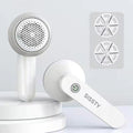 Rechargeable Fabric Shaver with 2 Replaceable Stainless Steel 6-Leaf Blades(1 Free Extra Included) | Lint Remover with 3-Speed Settings - Efficient Sweater and Lint Shaver for Clothes, Removing Fuzz, Lint Balls, Pills, and Hairballs.Christmas Gift.