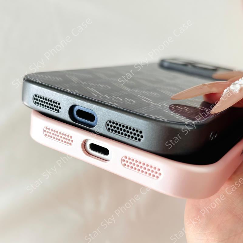 Matte Glass Finish Case for Iphone 17 Pro Max & 16 High-End Feel Unique Design Scratch Protection Snug Fit Easy Access Compatible with Iphone 17 Pro Max & Iphone 16 Unique Glass Pattern