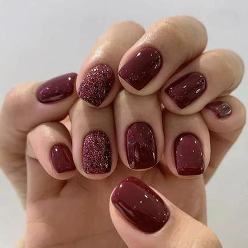 Milky White Press on Nails | Curvlife Nail | 3Sweet Floral Dreamsweet Floral Dreampcs Short round Fake Nails | Glossy Natural Finish | Easy Apply, Comfortable & Durable | Daily, Business & Elegant Nail Art