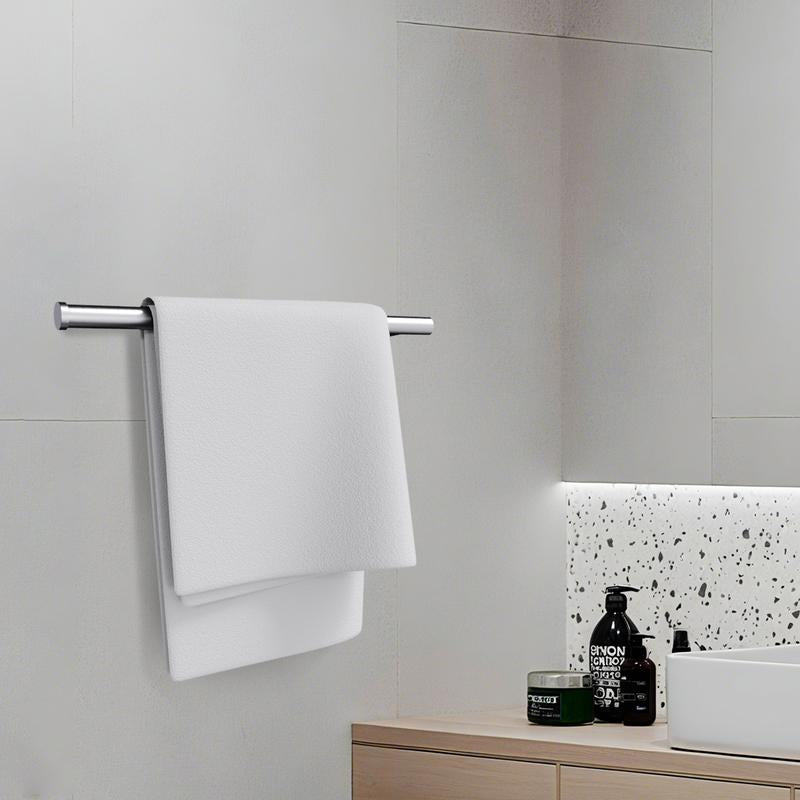 SZHLUX Paper Towel Holder, Self-Adhesive Paper Towel Holder under Cabinet for Kitchen, No Drill Wall Mount-Sus304 Stainless Steel, Space-Saving, Easy Installation for Kitchen, RV & Bathroom-12.6’’ Towel Rack for Rolls, Plastic Wrap & More