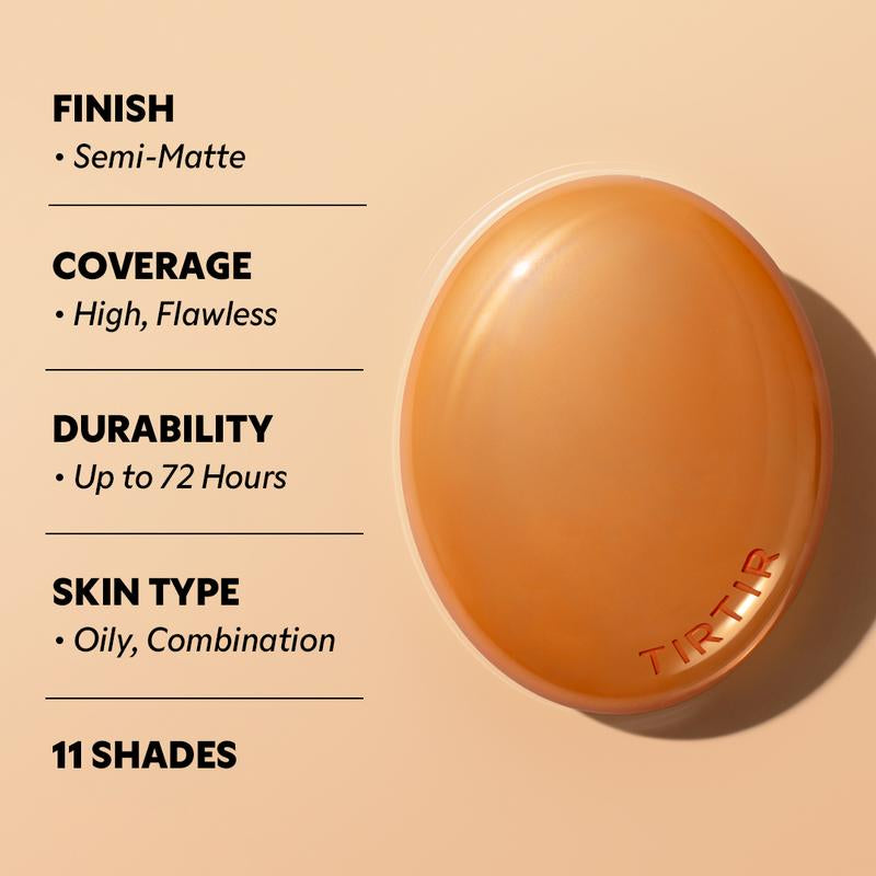 [TIRTIR Official] Mask Fit AI Filter Cushion Foundation L Full Size 18G L Natural Satin Finish Makeup for Long Lasting Coverage & Smooth Texture Concealer Cosmetic