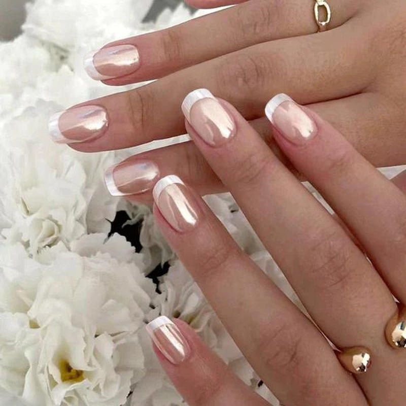 Milky White Press on Nails | Curvlife Nail | 3Sweet Floral Dreamsweet Floral Dreampcs Short round Fake Nails | Glossy Natural Finish | Easy Apply, Comfortable & Durable | Daily, Business & Elegant Nail Art
