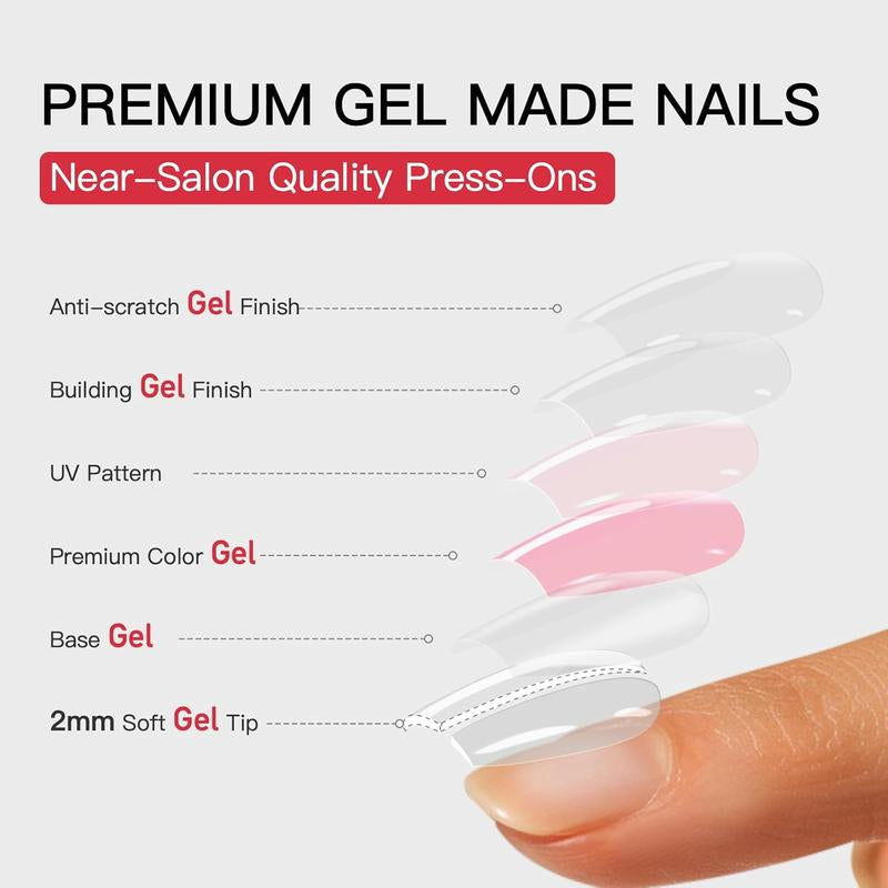 Milky White Press on Nails | Curvlife Nail | 3Sweet Floral Dreamsweet Floral Dreampcs Short round Fake Nails | Glossy Natural Finish | Easy Apply, Comfortable & Durable | Daily, Business & Elegant Nail Art