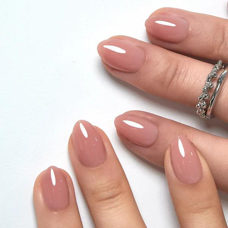 Milky White Press on Nails | Curvlife Nail | 3Sweet Floral Dreamsweet Floral Dreampcs Short round Fake Nails | Glossy Natural Finish | Easy Apply, Comfortable & Durable | Daily, Business & Elegant Nail Art