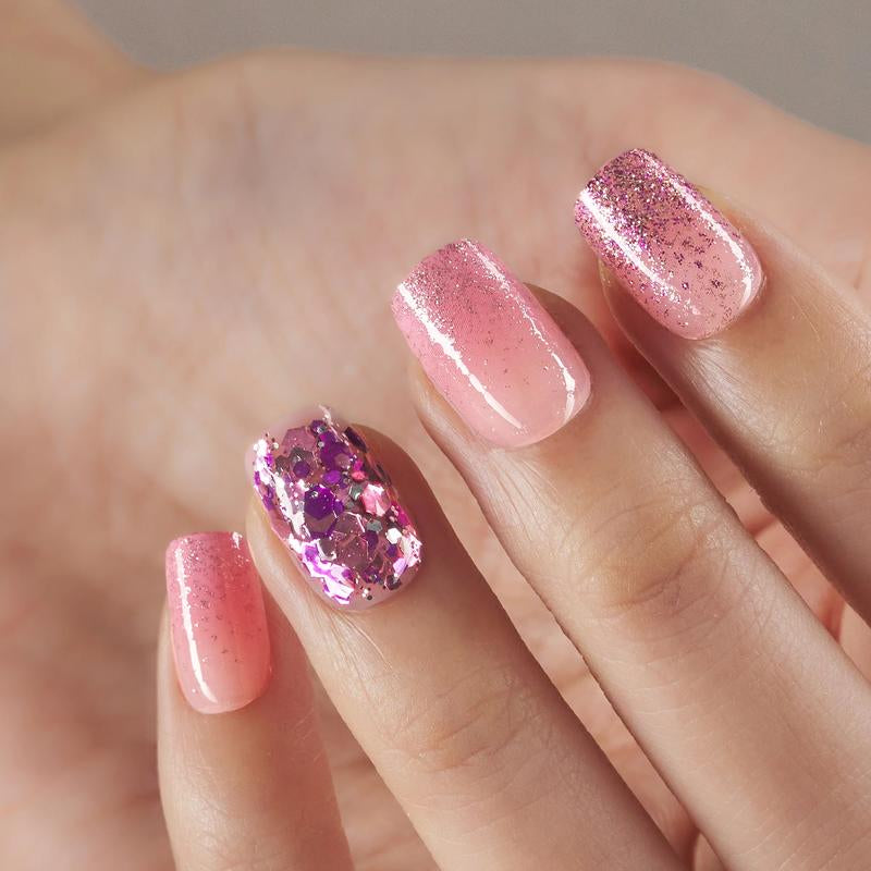 Milky White Press on Nails | Curvlife Nail | 3Sweet Floral Dreamsweet Floral Dreampcs Short round Fake Nails | Glossy Natural Finish | Easy Apply, Comfortable & Durable | Daily, Business & Elegant Nail Art