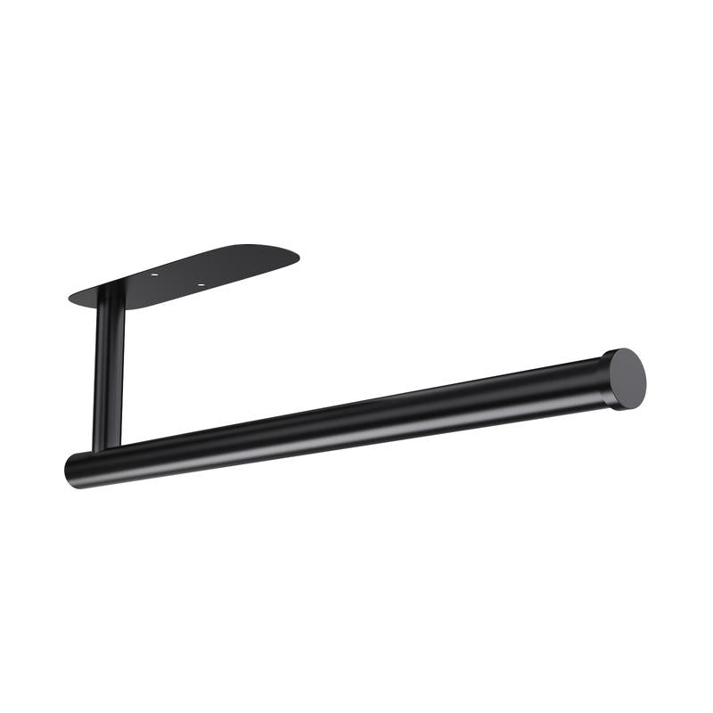 SZHLUX Paper Towel Holder, Self-Adhesive Paper Towel Holder under Cabinet for Kitchen, No Drill Wall Mount-Sus304 Stainless Steel, Space-Saving, Easy Installation for Kitchen, RV & Bathroom-12.6’’ Towel Rack for Rolls, Plastic Wrap & More