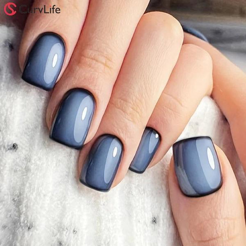 Milky White Press on Nails | Curvlife Nail | 3Sweet Floral Dreamsweet Floral Dreampcs Short round Fake Nails | Glossy Natural Finish | Easy Apply, Comfortable & Durable | Daily, Business & Elegant Nail Art
