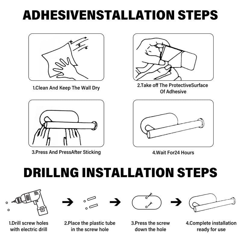 SZHLUX Paper Towel Holder, Self-Adhesive Paper Towel Holder under Cabinet for Kitchen, No Drill Wall Mount-Sus304 Stainless Steel, Space-Saving, Easy Installation for Kitchen, RV & Bathroom-12.6’’ Towel Rack for Rolls, Plastic Wrap & More