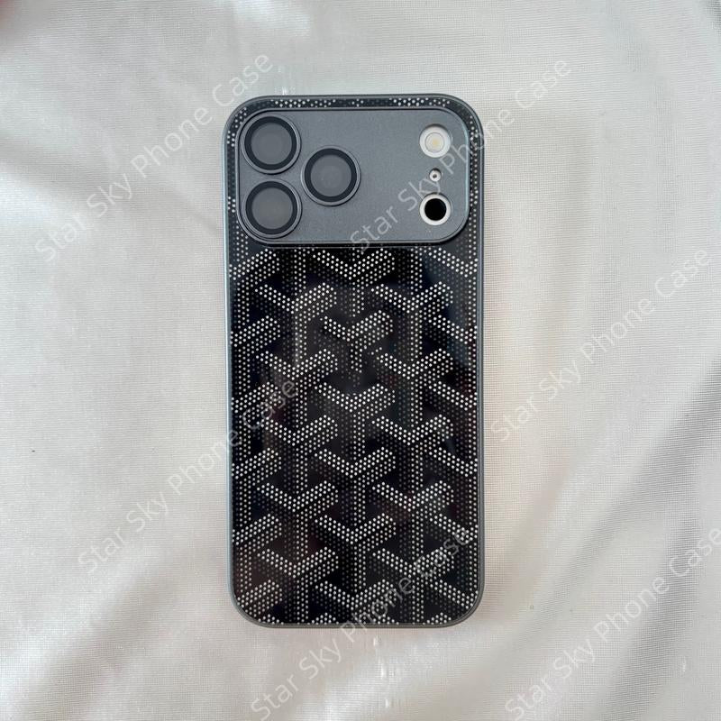 Matte Glass Finish Case for Iphone 17 Pro Max & 16 High-End Feel Unique Design Scratch Protection Snug Fit Easy Access Compatible with Iphone 17 Pro Max & Iphone 16 Unique Glass Pattern